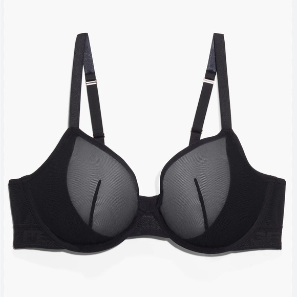 Savage X Fenty Nothin’ But Net Unlined Plunge Bra - Picture 2 of 10